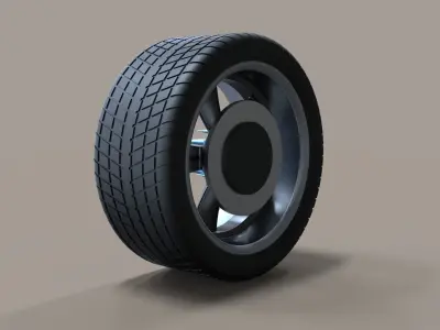 Sport wheel 3 3D model
