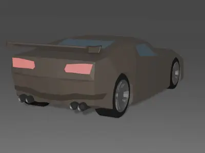 LowPoly Sportcar car Free low-poly 3D model
