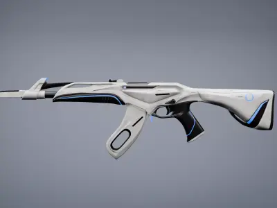 Custom Valorant Vandal Redesign  Futuristic Elegance Low-poly 3D model