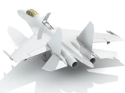 Su-27 Flanker camo2 3D model