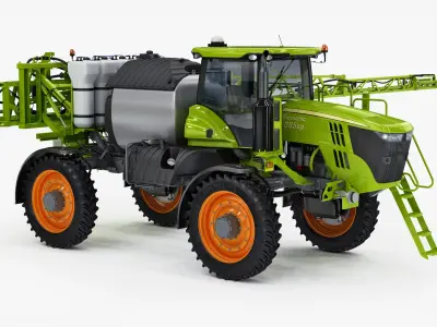 Tractor Sprayer 3D model