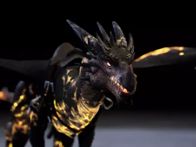 DRAGON 3D MODEL Low-poly 3D model purchase