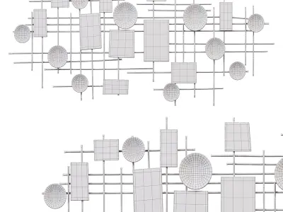 Corrigan studio large modern industrial wall decor 3D model purchase