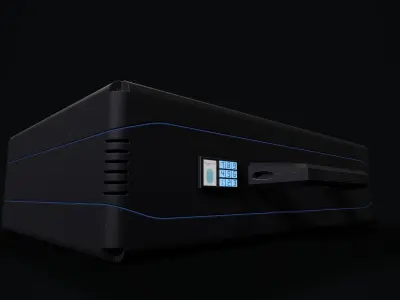 Futuristic Briefcase Free low-poly 3D model