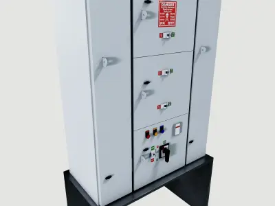 Control panel 3D model 10