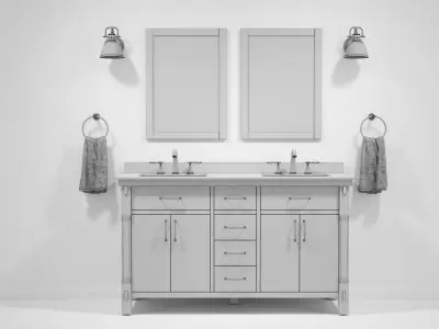 OVE Bellington 60 THD White 3D model