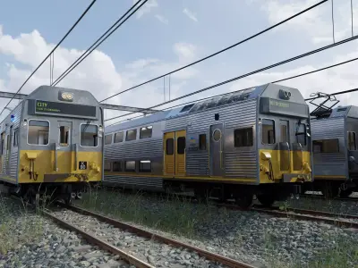 Sydney Trains K-Set 3D Model 3D model
