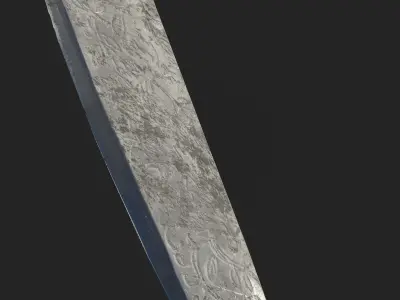 Knife from the game Alice madness returns PBR  Low-poly 3D model