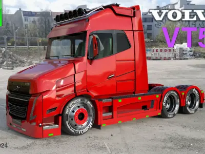  VOLVO VT5 - Vlastuin Remix  - PBR lowpoly Low-poly 3D model