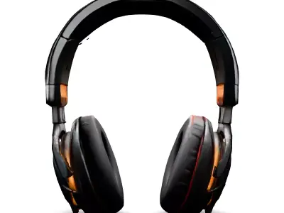 Futuristic Gaming Headphones 3D Model Low-poly 3D model