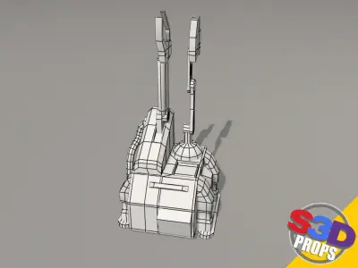 Scifi repair unit 3D model