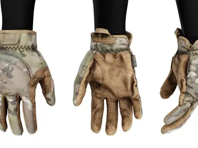 MECHANIX FASTFIT GLOVES Low-poly 3D model