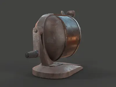 Pencil sharpener Low-poly 3D model
