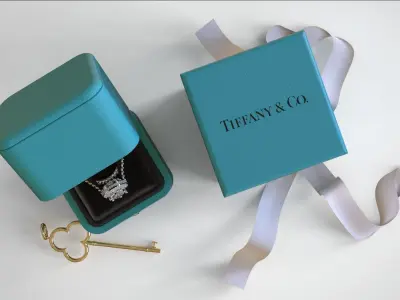 Tiffany jewellery box  3D model
