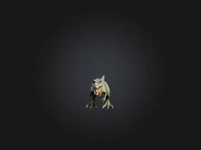Realistic Dinosaur Model Low-poly 3D model