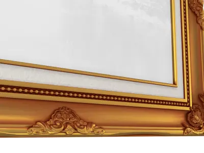 Frame picture gold v2 3D model