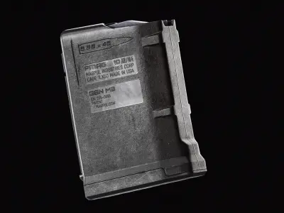 Magpul Pmag 10 Low-poly 3D model