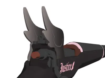 BlueArchive Koharu  Justice Black  3D model