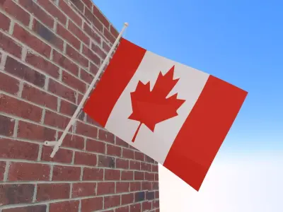 Flaf of Canada 3D model