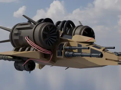Low poly drone Low-poly 3D  3D model