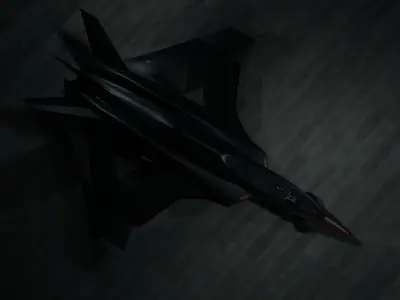 ZA Viper Multirole Strike Fighter Jet  Low-poly 3D model