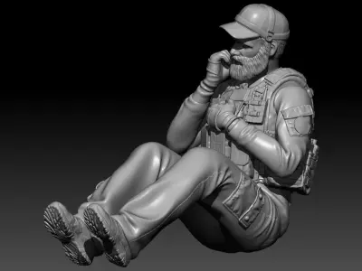 NATO CREW COMMANDER 3D print model