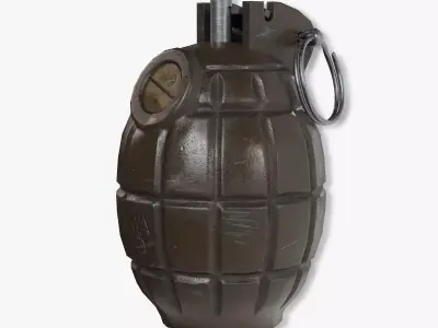 No36 Hand Grenade - Game and VFX-Ready Low-poly 3D model
