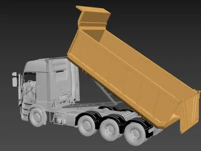 Dump Truck  3D model by mr46-hamza