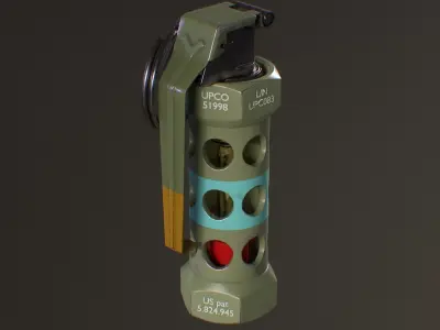 Flashbang Free low-poly 3D model