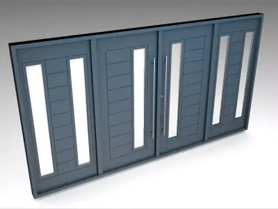commercial entrance door 3D model