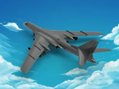 Xian H-6 3D model buy