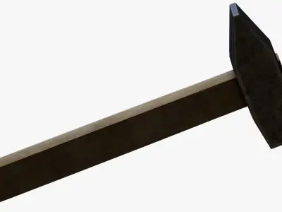 Hammer Low-poly 3D model 30