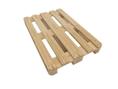 Wood pallet EUR Low-poly 3D model