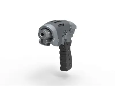 Starfleet phaser pistol from Star Trek Enterprise TV series 3D model