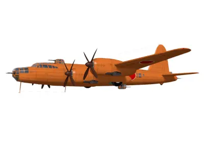 Nakajima G8N Renzan 3D model purchase