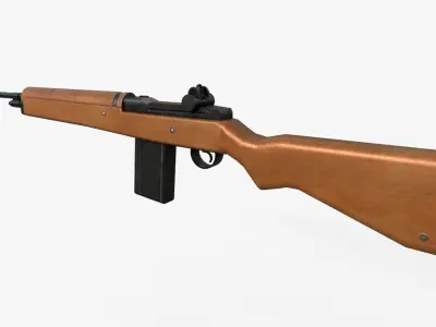 M14 Assault Rifle  Low-poly 3D model