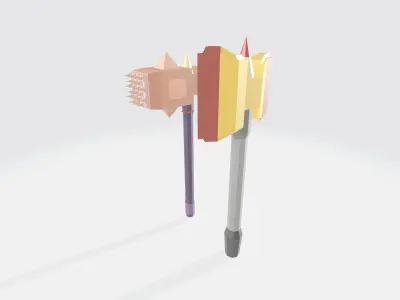 Melee for war free Free low-poly 3D model