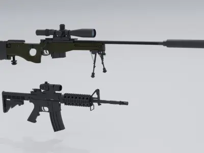 Weapon Pack 3D model