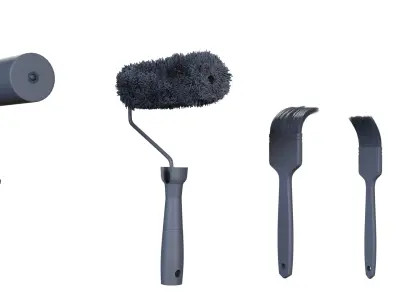 Wall Brush Collection Free 3D model