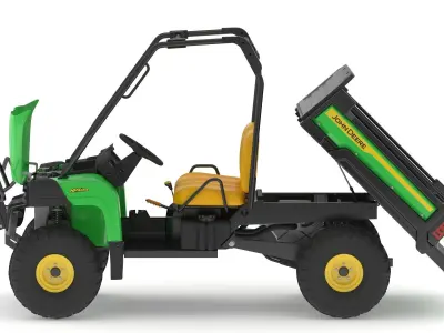 John Deere HPX615E Utility Vehicle 02 3D model