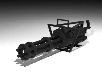 Minigun 3D model buy