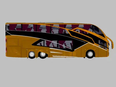 Bus Double Decker 3D model