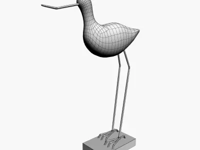 Sandpiper Figurine Free 3D model