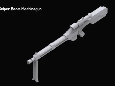 Gundam Zeon X Earth Federation Weapon Collection 3D model