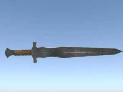 Sword from The elder scrolls v skyrim  Low-poly 3D model