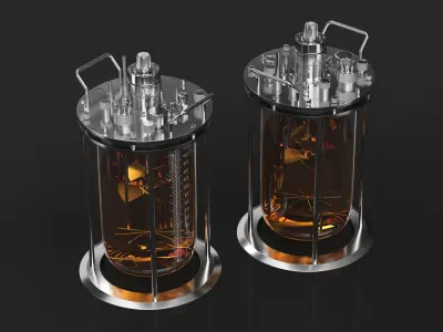 Big Glass Bioreactor 3D model