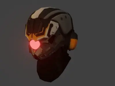 Helmet Military Low-poly 3D model purchase