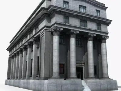 European Building 3D model get