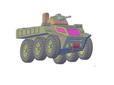 ARMORED VEHICLE - SPACE CAT 3D print model