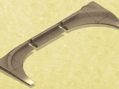 Ramp-02 Extension 4 ft x 2 ft N-Scale Layout  3D print model